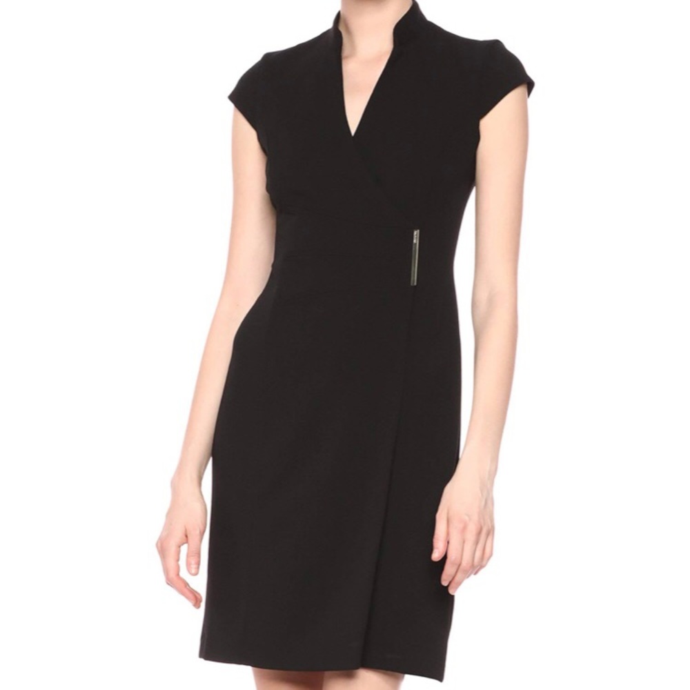 Calvin Klein Double Breasted Coat Dress Charcoal. 10